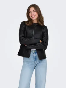 JDYEMILY Chaqueta de cuero sintético